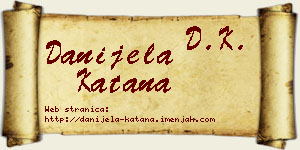 Danijela Katana vizit kartica